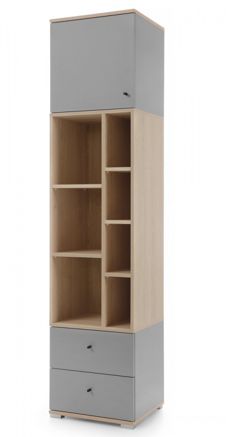 Knižnica baxter - šedá, dub biscuit.

Laminová doska s hrúbkou 16 mm zaručuje dlhú životnosť a odolnosť aj pri každodennom používaní.

Kombinácia šedej farby a odtieňa dub biscuit vytvára vizuálne príjemný a moderný vzhľad, ktorý zapadne do každého interiéru.

Knižnica má 7 priestranných políc, dve zásuvky a jednu uzatvárateľnú policu s dvierkami.

Kompozitné rukoväte (kombinácia kovu a PCV) sú pevné, ľahko uchopiteľné a odolné voči opotrebovaniu.

Nohy z PVC zaisťujú stabilitu a ľahké čistenie pod knižnicou.

 

 

 

Rozmery knižnice Baxter sú 45x195x40cm (š, v, h).

 

 

 

Všetok nábytok patriaci do kolekcie Baxter nájdete nižšie v súvisiacich produktoch.