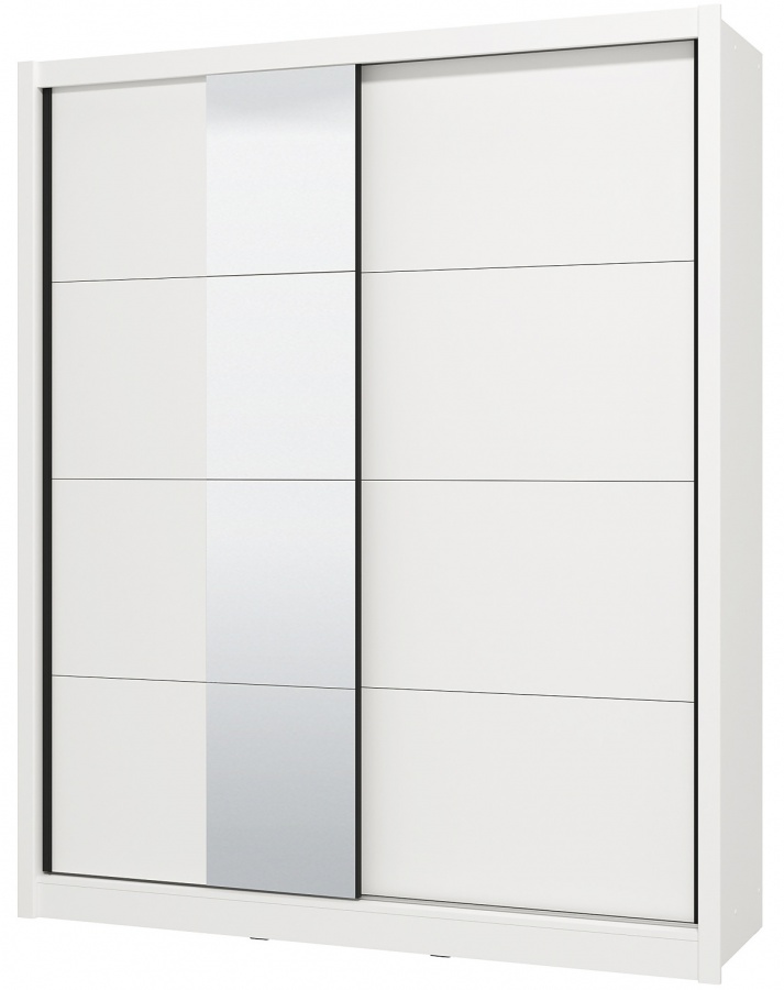 Posuvná šatníková skriňa so zrkadlom 180 gally - biela.

 

Rozmery posuvnej šatníkovej skrine so zrkadlom 180 Gally sú 180x215,5x58cm (š, v, h). 

 

Všetky produkty z kolekcie Gally nájdete nižšie v súvisiacich produktoch.