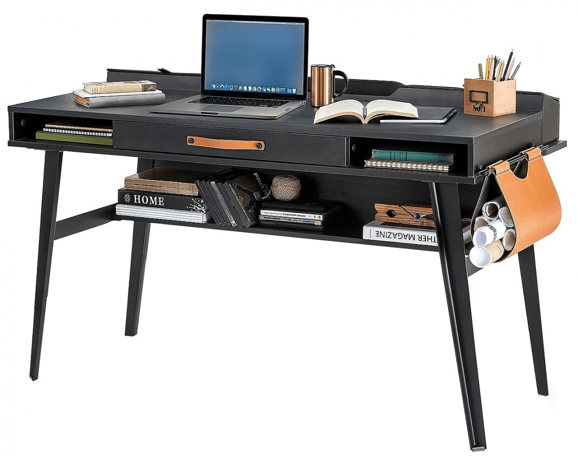 Veľký písací stôl nebula - sivá/čierna.

 

Pod pracovnou doskou nájdeme v prostrednej časti priestrannú úzku zásuvku, ktorej šírka zodpovedá 1/2 šírky pracovnej dosky, zdobenou úchytkou z hnedej ekokože.

 

V zadnej časti hornej dosky nás stôl poteší ďalšími úložnými priestormi.

 

Na tento písací stôl vám môžeme odporučiť nadstavec, ktorý nájdete v súvisiacich produktoch nižšie.

 

Rozmery veľkého písacieho stola Nebula sú 134x80x62cm (š, v, h)

 

Všetok nábytok patriaci do kolekcie Nebula nájdete nižšie v súvisiacich produktoch.