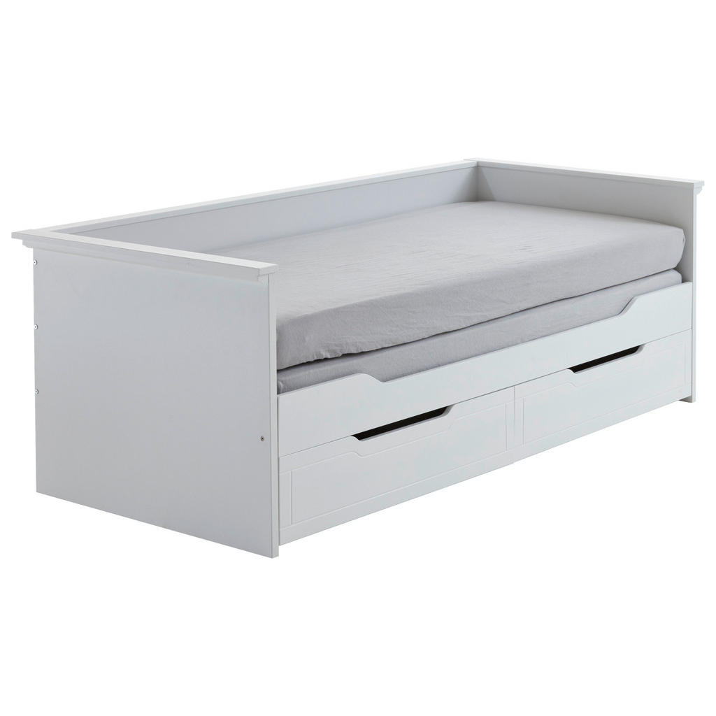 Carryhome VÝSUVNÁ POSTEĽ, 90/180/200 cm biela.