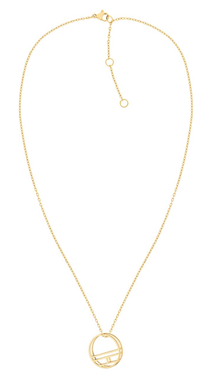 Tommy Hilfiger Pozlátený oceľový náhrdelník TH2780324 (retiazka, prívesok).