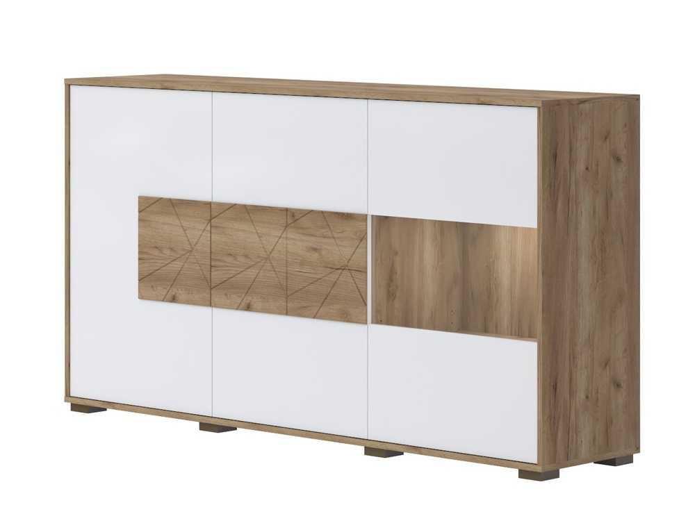 Široká komoda freya - dub halifax/biela.

 

Vďaka použitiu špeciálneho UV laku je dosiahnutý naozaj vysoký lesk na bielych povrchoch.

 

Rozmery širokej komody Freya sú 180x97x41cm (š, v, h).

 

Všetok nábytok patriaci do kolekcie Freya nájdete nižšie v súvisiacich produktoch.