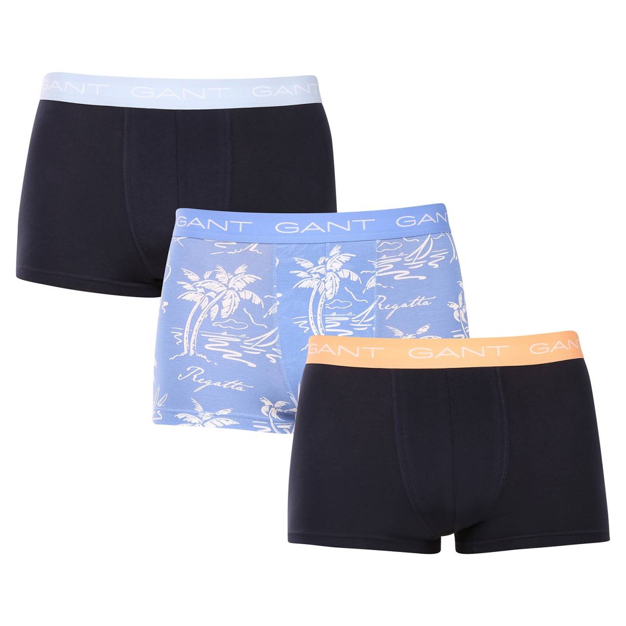 3PACK Boxers pour hommes Gant multicolore (902523023-419) XL.
Misez sur le confort et un look intemporel avec le boxer pour homme de GANT dans une combinaison de couleurs intemporelle.
Matériau de première qualité pour un confort quotidien
Le boxer est fabriqué dans un mélange de coton et d'élasthanne de haute qualité.
Design moderne pour le travail et les sorties nocturnes
Le design simple est complété par une ceinture avec le logo GANT, qui est douce et ne presse pas.
Pourquoi vous devez absolument essayer les caleçons GANT

Matière de qualité et coupe confortable: Le coton doux et l'élasthanne garantissent le confort et une bonne coupe.
Design minimaliste et élégant: La palette de couleurs classique et le logo en caoutchouc sont élégants et modernes.
Utilisation polyvalente: Idéal pour la vie quotidienne, le travail, le sport et les loisirs.

Sous-vêtements GANT pour hommes élégants
Depuis 1949, la marque GANT est synonyme de travail de précision et de matériaux de qualité.
Comment entretenir les boxers GANT pour hommes ?
Pour que votre linge reste longtemps en bon état, nous vous recommandons les conseils suivants.

Blanchisserie : Le stylo est à une température maximale de 40 °C.
Séchage : Vous pouvez sécher vos boxers au sèche-linge - nous vous recommandons de régler le programme doux à une température plus basse.
Repassage : Si nécessaire, vous pouvez les repasser à basse température, idéalement à l'envers.

Conseil : Trouver le sous-vêtement qui vous convient parfaitement peut s'avérer difficile.