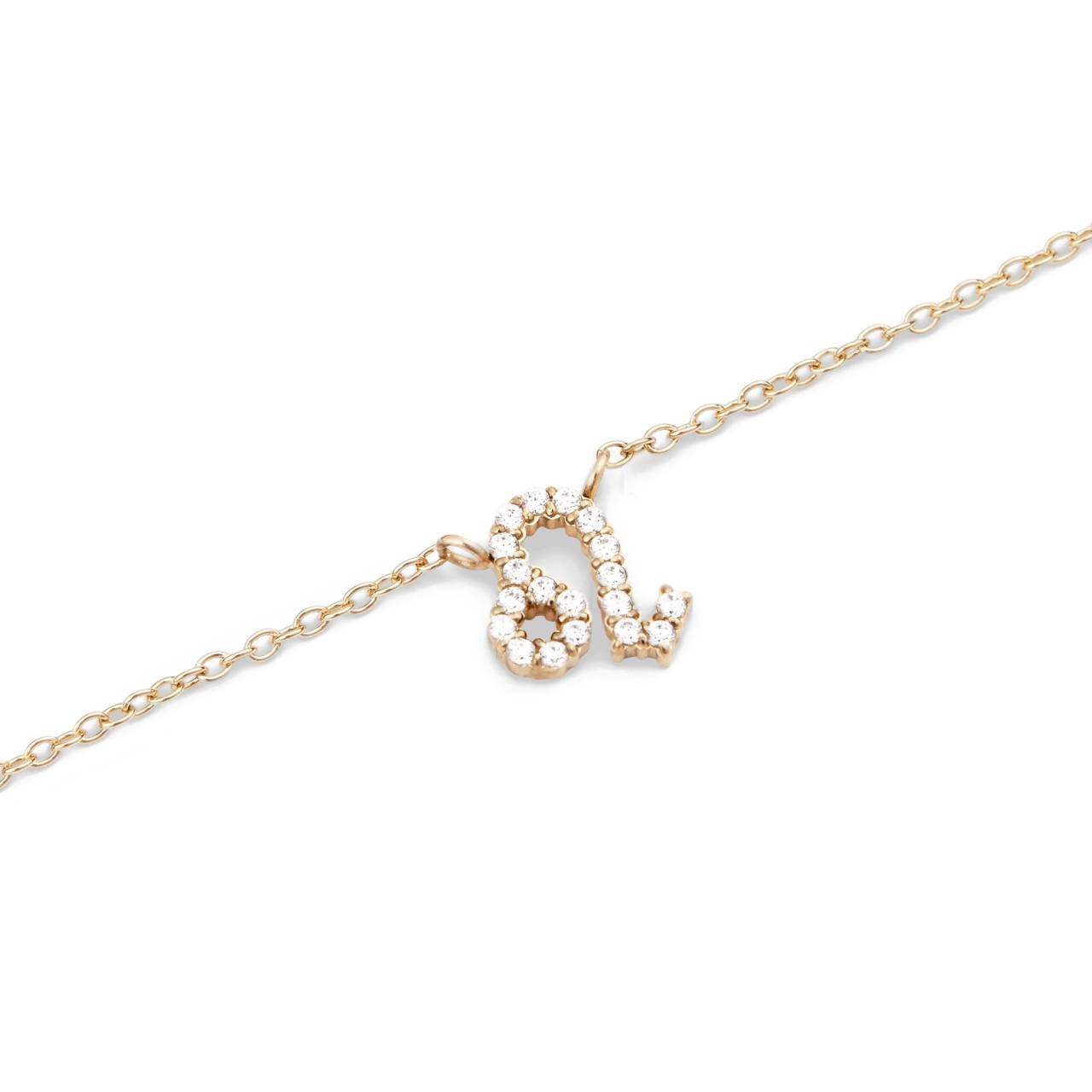 Daniel Wellington Štýlový pozlátený náhrdelník znamenia Lev Crystal Zodiac DW00400923.