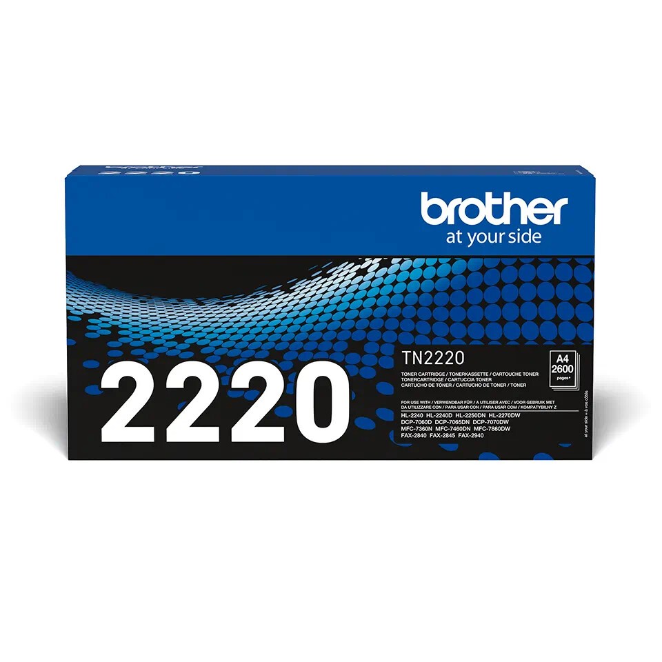 Brother TN-2220 čierný (black) originálný toner.
Originálny toner = záruka priamo od výrobcu tlačiarne
100 % použitie v tlačiarni - bezproblémové fungovanie s vašou tlačiarňou
Použitím originálnej náplne predlžujete životnosť tlačiarne
Overená špičková kvalita - vysoko kvalitná a spoľahlivá tlač originálnou tlačovou kazetou od prvej do poslednej stránky
Trvalé a profesionálne výsledky tlače - dlhodobá udržateľnosť tlače
Kratšia prodleva pri tlači stránok
Garancia Vašej spokojnosti s použitím našej originálnej náplne
Zabezpečujeme bezplatnú recykláciu originálnych náplní
Zlyhanie náplne v menej ako 1% prípadov
Jednoduchá a rýchla výmena náplne

Kód výrobcu: TN2220