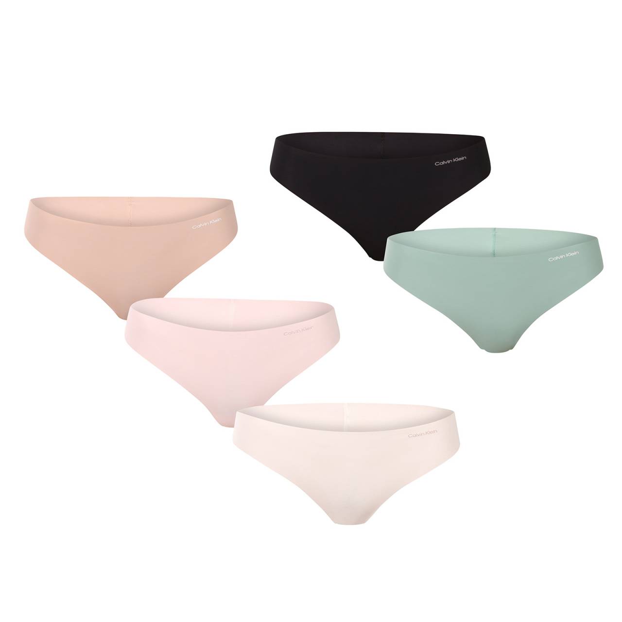 5PACK dámska tanga Calvin Klein bezšvové viacfarebné (QD3556E-31N) XS.
Hľadáte spodnú bielizeň, ktorú pri nosení ani neucítite, ale zároveň vám poskytne dokonalý komfort a štýl?
Ľahkosť, pružnosť a maximálny komfort
Tanga Calvin Klein sú vyrobené z umelých vlákien, ktoré zaručujú výnimočnú jemnosť na dotyk, rýchle schnutie a navyše priľnú k telu ako druhá koža.
Nadčasový dizajn a premyslený štýl
Elegantné jednofarebné vyhotovenie s decentným logom Calvin Klein na boku pôsobí luxusne a nadčasovo.
Prečo si tangá Calvin Klein zamilujete

Neviditeľné pod oblečením: Vďaka bezšvovému prevedeniu a hladkým okrajom sa tangá neprekrývajú ani pod najpriliehavejšími šatami alebo legínami.
Maximálne pohodlie po celý deň: Jemný a pružný materiál sa prispôsobí tvojmu telu ako druhá koža, bez zarezávania alebo nepríjemného trenia – zabudneš, že ich máš na sebe.
Štýlová voľba od renomovanej značky: Elegantný minimalistický dizajn s decentným logom Calvin Klein vám dodá sebavedomie aj pri výbere spodnej bielizne.

Spodná bielizeň Calvin Klein milujú ľudia po celom svete
Výnimočná spodná bielizeň Calvin Klein patrí medzi stálicu módneho priemyslu.
Ako sa starať o tangáše Calvin Klein
Aby ti tvoje obľúbené prádlo vydržalo dlho v skvelom stave, odporúčame dodržiavať nasledujúce pokyny.

Pranie: Odporúčame prať ručne alebo v práčke na šetrný program pri teplote maximálne 30 °C.
Sušenie: Výrobca neodporúča sušiť tangá v sušičke Ideálne je sušiť ich voľne na vzduchu, najlepšie v tieni, aby nedošlo k strate farby alebo znehodnoteniu materiálu.
Žehlenie: Tangá nežehli – syntetické vlákna nie sú na vysoké teploty stavané a mohlo by dôjsť k ich poškodeniu.

Tip: Nájdenie obľúbeného spodného prádla je niekedy dlhá cesta, preto chceme, aby ti tvoje obľúbené kúsky vydržali čo najdlhšie.