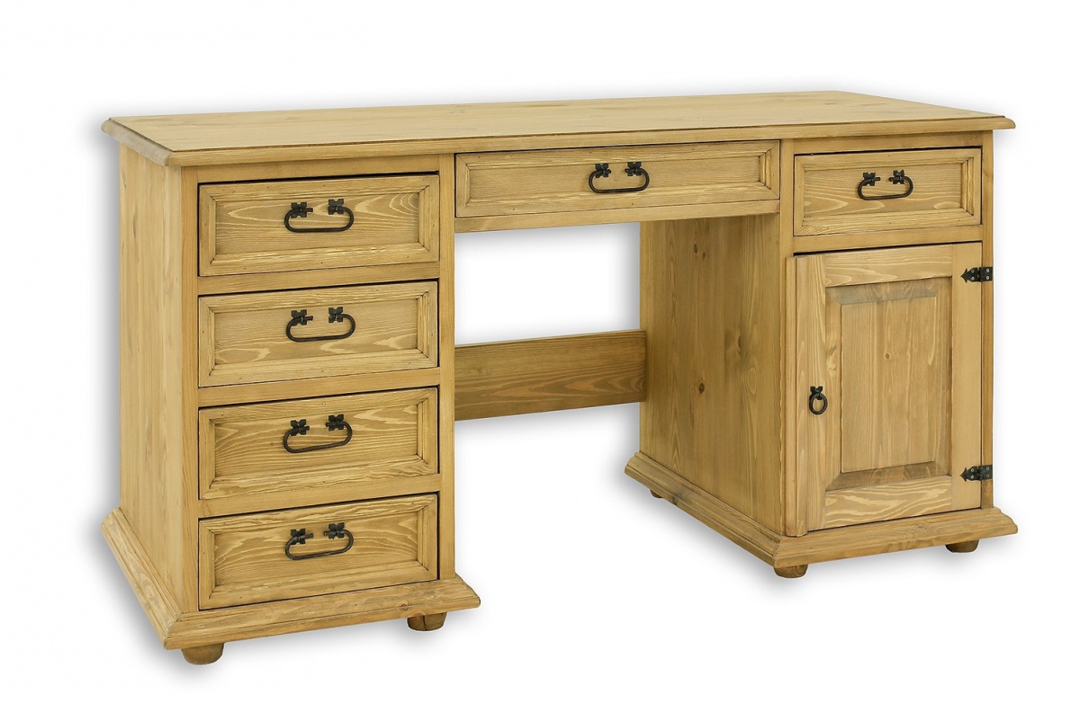 Písací stôl z masívu bik 03a - k03 biela patina.

 

Tento drevený stôl sa skladá zo štyroch priestranných zásuviek na ľavej strane a jednou zásuvkou so skrinkou na strane pravej.

 

Vďaka ručnej práce a masívnemu drevu je každý kus nábytku jedinečný.

 

Z dôvodu výroby sedliackeho nábytku na zákazku, sme nútení požadovať od zákazníka zálohu v minimálnej výške 20 - 40 € podľa hodnoty nábytku.

 