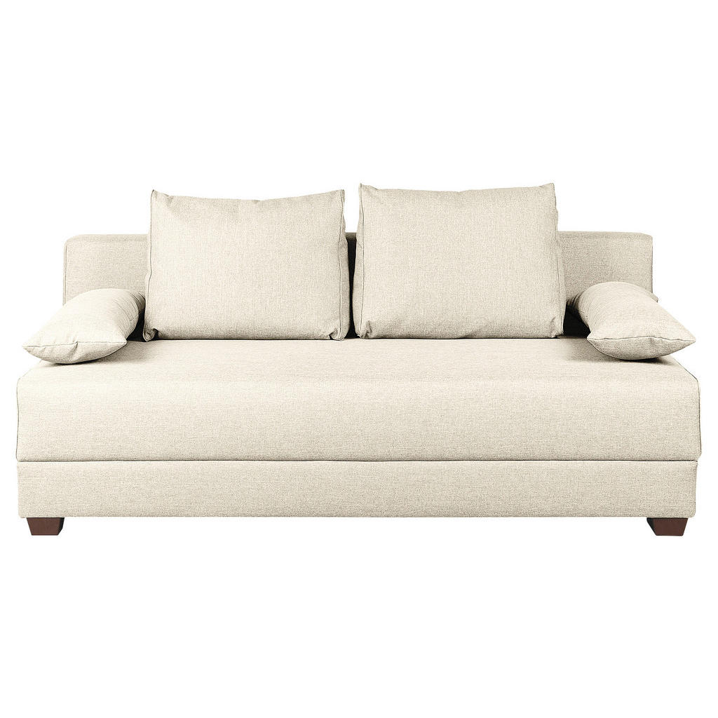 MID.YOU ROZKLADACIA POHOVKA, textil, krémová.