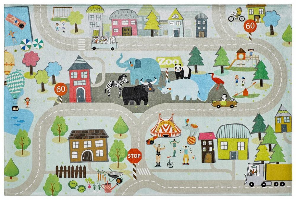 Detský koberec streets - 160 x 230 cm.


Novinkou na webu Tvoje-matrace.cz je koberec Streets  je veselý a zábavný, určený ke hraní nejen pro kluky, ale i pro holky, kterým hra s autíčky není cizí. Kusový koberec je z tkaného materiálu velmi měkký na dotek s barevným potiskem v motivu silnic.


Parametry dětského koberce Streets:


	Materiál: Polyester-žinilka
	Struktura: rovný
	Podklad: ano
	Hmotnost materiálu: 1400 g/m2
	Lemování: ano
	Barva: mix barev
	Tvar: obdélníkový
	Vzor: vícebarevný


 