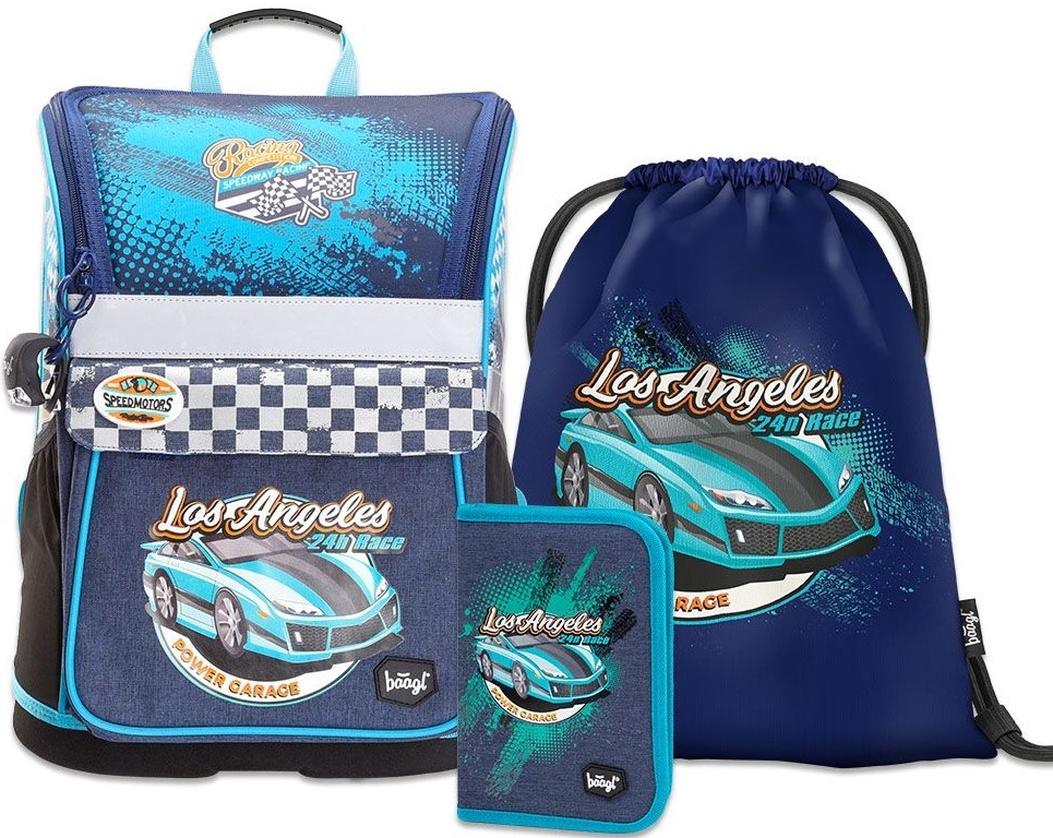 BAAGL Školský set ZIPPY RACER.

Školský set Zippy Racer v modrých tónoch je určený od