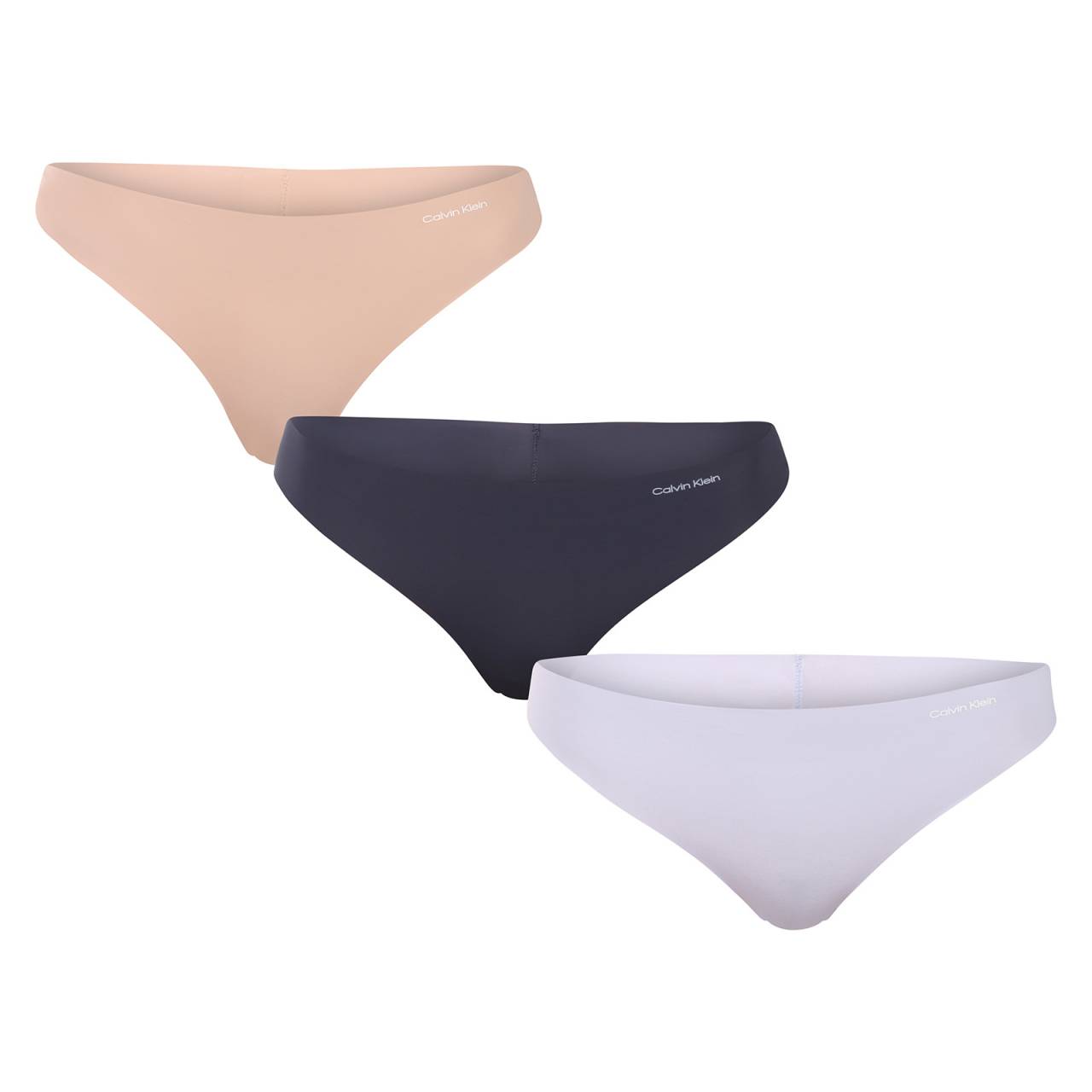 3PACK dámske tangá Calvin Klein bezšvová viacfarebná (QD3558E-31K) XS.
Hľadáte spodnú bielizeň, ktorú pri nosení ani neucítite, ale zároveň vám poskytne dokonalý komfort a štýl?
Ľahkosť, pružnosť a maximálny komfort
Tanga Calvin Klein sú vyrobené z umelých vlákien, ktoré zaručujú výnimočnú jemnosť na dotyk, rýchle schnutie a navyše priľnú k telu ako druhá koža.
Nadčasový dizajn a premyslený štýl
Elegantné jednofarebné vyhotovenie s decentným logom Calvin Klein na boku pôsobí luxusne a nadčasovo.
Prečo si tangá Calvin Klein zamilujete

Neviditeľné pod oblečením: Vďaka bezšvovému prevedeniu a hladkým okrajom sa tangá neprekrývajú ani pod najpriliehavejšími šatami alebo legínami.
Maximálne pohodlie po celý deň: Jemný a pružný materiál sa prispôsobí tvojmu telu ako druhá koža, bez zarezávania alebo nepríjemného trenia – zabudneš, že ich máš na sebe.
Štýlová voľba od renomovanej značky: Elegantný minimalistický dizajn s decentným logom Calvin Klein vám dodá sebavedomie aj pri výbere spodnej bielizne.

Spodná bielizeň Calvin Klein milujú ľudia po celom svete
Výnimočná spodná bielizeň Calvin Klein patrí medzi stálicu módneho priemyslu.
Ako sa starať o tangáše Calvin Klein
Aby ti tvoje obľúbené prádlo vydržalo dlho v skvelom stave, odporúčame dodržiavať nasledujúce pokyny.

Pranie: Odporúčame prať ručne alebo v práčke na šetrný program pri teplote maximálne 30 °C.
Sušenie: Výrobca neodporúča sušiť tangá v sušičke Ideálne je sušiť ich voľne na vzduchu, najlepšie v tieni, aby nedošlo k strate farby alebo znehodnoteniu materiálu.
Žehlenie: Tangá nežehli – syntetické vlákna nie sú na vysoké teploty stavané a mohlo by dôjsť k ich poškodeniu.

Tip: Nájdenie obľúbeného spodného prádla je niekedy dlhá cesta, preto chceme, aby ti tvoje obľúbené kúsky vydržali čo najdlhšie.