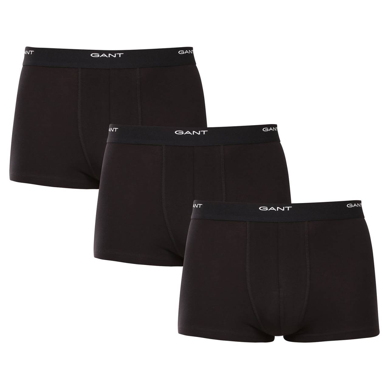3PACK pánske boxerky Gant čierne (900003333-005) M, trenky.
Stavte na pohodlie a nadčasový vzhľad s pánskymi boxerkami GANT v nadčasovej farebnej kombinácii.
Prvotriedny materiál pre každodenné pohodlie
Boxerky sú vyrobené z kvalitnej zmesi bavlny a elastanu.
Moderný dizajn do práce aj na večerné rande
Jednoduchý dizajn dopĺňa vytkávaná guma v páse s logom GANT, ktorý je mäkký a netlačí.
Prečo by ste určite mali vyskúšať boxerky GANT

Kvalitný materiál a pohodlný strih:Mäkká bavlna s elastanom zaručuje pohodlie a skvelý strih.
Štýlový minimalistický dizajn: Klasické farebné prevedenie a vyšívané elastické logo pôsobia elegantne a moderne.
Univerzálnosť: Ideálne na každodenné nosenie, do práce, na šport aj na voľný čas.

Spodná bielizeň GANT pre štýlových mužov
Od roku 1949 je značka GANT synonymom precízneho remeselného spracovania a kvalitných materiálov.
Ako sa starať o pánske boxerky GANT
Aby vám spodná bielizeň dlho vydržala v skvelom stave, odporúčame dodržiavať tieto tipy.

Perte: Per ich pri maximálnej teplote 40 °C.
Sušenie: Boxerky môžeš sušiť v sušičke - odporúčame nastaviť šetrný program na nižšiu teplotu.
Žehlenie: Ak je to potrebné, môžeš ich žehliť na nízku teplotu, ideálne naruby.

Tip: Nájsť ten správny kus spodnej bielizne, ktorý vám dokonale padne, môže byť náročné.