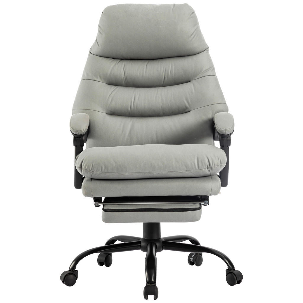 MID.YOU KANCELÁRSKE KRESLO, mikrovlákno, sivá, čierna.