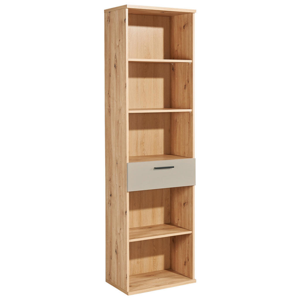 MID.YOU REGÁL NA ŠANÓNY, kašmírová, dub artisan, 54/200/38 cm.