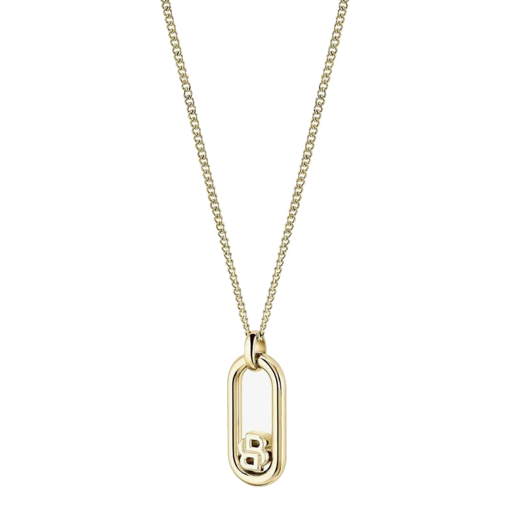 Hugo Boss Módny pozlátený náhrdelník Double B 1580627.