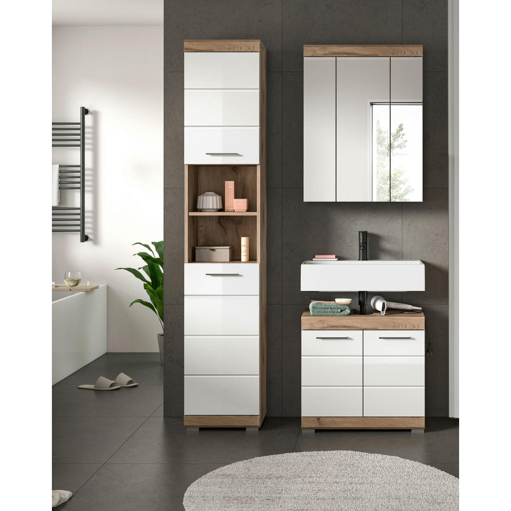 MID.YOU KÚPEĽŇA farba duba, biela s vysokým leskom.