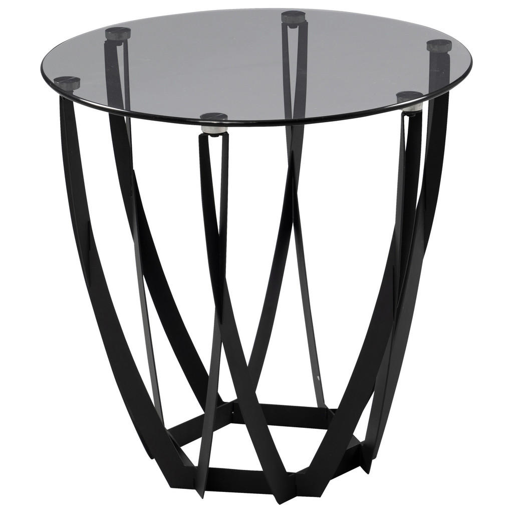 PRÍRUČNÝ STOLÍK, sivá, čierna.