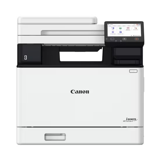 Canon i-SENSYS MF754Cdw II 7185C010 laserová multifunkcia.

Typ: Farebné laserové multifunkčné zariadenie
Funkcie: Tlač, kopírovanie, skenovanie a faxovanie

TLAČIAREŇ
Technológia tlače: Farebná laserová tlač
Rozlíšenie tlače: až 1200×1200dpi
Rýchlosť tlače:
* jednostranne: Až 33 str./min (A4), až 60 str./min (A5 na šírku)
* obojstranne: Až 29,5 obr./min (A4)
Doba zahrievania: cca 14 sekúnd alebo menej od zapnutia
Doba vytlačenia prvého výtlačku:
* farebne: približne 8,38 sekundy alebo menej
* čiernobielo: približne 8,16 sekundy alebo menej
Jazyky tlačiarne: UFRII, PCL 5c, PCL6, Adobe® PostScript
Písma: 45 písiem PCL
Okraje tlače:
* 5mm hore, dole, vľavo a vpravo
* 10mm hore, dole, vľavo a vpravo (obálky)
Režim úspory tonera: Áno

KOPÍRKA
Rýchlosť kopírovania:
* jednostranne (A4): až 33 str./min
* obojstranne (A4): až 29 str./min
Doba vytlačenia prvej kópie:
* automatický podávač dokumentov (A4): farebne približne 8,8 sekundy alebo menej, čiernobielo približne 7,6 sekundy alebo menej
* sklo skenera (A4): farebne približne 9,4 sekundy alebo menej, čiernobielo približne 8,3 sekundy alebo menej
Rozlíšenie kopírovania: až 600×600dpi
Režimy kopírovania: Text/fotografia/mapa (východiskové), text/fotografia/mapa (kvalita), tlačený obrázok, text
Obojstranné kopírovanie: Obojstranné na obojstranné (automatické)
Viacnásobné kopírovanie: až 999 kópií
Zmenšenie/zväčšenie: 25% až 400% v krokoch po 1%
Ďalšie funkcie: Prednastavené pomery zmenšenia/zväčšenia podľa oblasti, obojstranné kopírovanie, nastavenie sýtosti, výber typu originálu, obojstranný originál, triedenie, N na 1, ostrosť, vymazanie rámčeka, kopírovanie preukazov totožnosti, kopírovanie cestovných pasov, farebný režim, rezervná kópia

SKENER
Typ: farebne
Rozlíšenie skenovania:
* optické: až 600×600dpi
* rozšírené: až 9600×9600dpi
Rýchlosť skenovania:
* Jednostranne čiernobielo: 50 obr./min (300×300 dpi)
* Jednostranne farebne: 40 obr./min (300×300 dpi)
* Obojsmerne čiernobielo: 100 obr./min (300×300 dpi)
* Obojstranne farebne: 80 obr./min (300×300 dpi)
* Jednostranne čiernobielo: 40 obr./min (300×600 dpi)
* Jednostranne farebne: 20 obr./min (300×600 dpi)
* Obojsmerne čiernobielo: 80 obr./min (300×600 dpi)
* Obojstranne farebne: 40 obr./min (300×600 dpi)
Farebná hĺbka skenovania: 24 bitov / 24 bitov (vstup/výstup)
Stupne šedej: 256 úrovní
Kompatibilita: TWAIN, WIA, ICA
Maximálna šírka skenovanej oblasti: 216mm
Skenovanie do e-mailu/pc/usb/ftp: TIFF / JPEG / PDF / kompaktný formát PDF / formát PDF s možnosťou vyhľadávania / PDF/A-1b
Skenovanie do cloudu: TIFF/JPEG/PDF/PNG
iFAX: ITU-T.37

FAX
Rýchlosť modemu: 33,6kb/s (až 3s/stranu)
Režim prijímača: Iba fax, automatické prepínanie fax/telefón, režim záznamníka, manuálny
Rozlíšenie faxu:
* štandardné: 200×100dpi
* jemné: 200×200dpi
* veľmi jemné: 200×400dpi
* ultra jemné: 400×400dpi
Pamäť faxu: až 512 strán
Rýchle voľby: až 281 volieb
Skupinové voľby/príjemcovia: maximálne 299 predvolieb/maximálne 299 príjemcov
Sekvenčné vysielanie: maximálne 310 príjemcov
Zálohovanie pamäte: trvalá záloha pamäte faxu (zálohovanie pomocou pamäte Flash)
Obojstranné faxovanie: Áno (odosielanie a prijímanie)

MANIPULÁCIA S MÉDIAMI
Typ skenera: Sklo skenera, obojstranný automatický podávač dokumentov (jednoprůchodový)
Vkladanie papiera (štandardné):
* zásobník na 250 listov
* Viacúčelový zásobník s kapacitou 50 listov
* automatický podávač dokumentov na 50 listov
Výstup papiera: 150 listov
Typy médií: Bežný papier, recyklovaný papier, silný papier, tenký papier, farebný papier, papier s povrchovou úpravou, dierovaný papier, štítok, pohľadnica, obálka
Veľkosti médií: A4, A5, A5 (na šírku), A6, B5, Legal, Letter, Executive, Statement, OFFICIO, B-OFFICIO, M-OFFICIO, GLTR, GLGL, Foolscap, 16K, pohľadnica, kartotéčný lístok, obálka (COM10, DL, C5, Monarch), užívateľské veľkosti: minimálne 76,0 × 127 mm až maximálne 216,0 × 356,0 mm
Gramáže médií:
* Zásobník: 60 až 163 g/m2 (až 200 g/m2 u papiera s povrchovou úpravou)
* Viacúčelový zásobník: 60 až 176 g/m2 (až 200 g/m2 u papiera s povrchovou úpravou)
* Automatický podávač dokumentov: 50 až 105 g/m2

VŠEOBECNÉ
Podporované operačné systémy: Windows; macOS; Linux
Rozhranie: USB 2.0 Hi-Speed, 10BASE-T/100BASE-TX/1000Base-T, Wi-Fi – 802.11b/g/n, bezdrôtové priame pripojenie
Pracovné zaťaženie: maximálne 50000 strán za mesiac
Rýchlosť procesora: 1200 MHz
Pamäť: 1GB
Úložisko: 4GB
Displej: Farebná dotyková obrazovka LCD s uhlopriečkou 12,7 cm

Napájanie: 220–240 V (±10 %), 50/60 Hz (±2 Hz)
Spotreba energie:
* maximálne cca 1380W
* pohotovostný režim cca 24W
* režim spánku cca 1W
* typická spotreba elektrickej energie (TEC): 0,3kWh/týždeň
Hlučnosť: Pri prevádzke 65dB alebo menej/Pohotovostný režim 41dB alebo menej
Náhradné kazety:
* 069 čierna (2100 strán)
* 069H čierna (7600 strán)
* 069 azúrová (1900 strán)
* 069H azúrová (5500 strán)
* 069 purpurová (1900 strán)
* 069H purpurová (5500 strán)
* 069 žltá (1900 strán)
* 069H žltá (5500 strán)

Rozmery (ŠxHxV): 425×461×430mm (so zásobníkmi)
Hmotnosť: cca 23,6kg