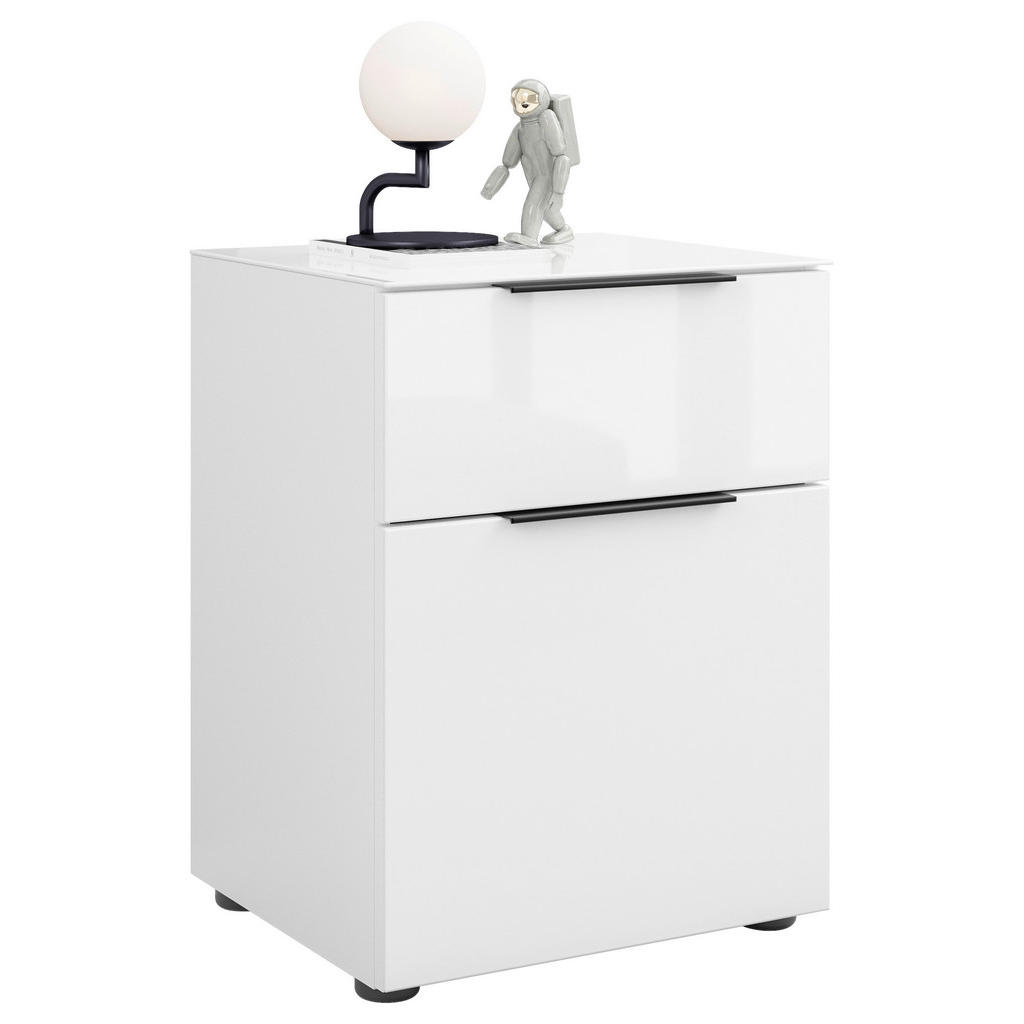 NOČNÝ STOLÍK, biela, 45/60/40 cm.