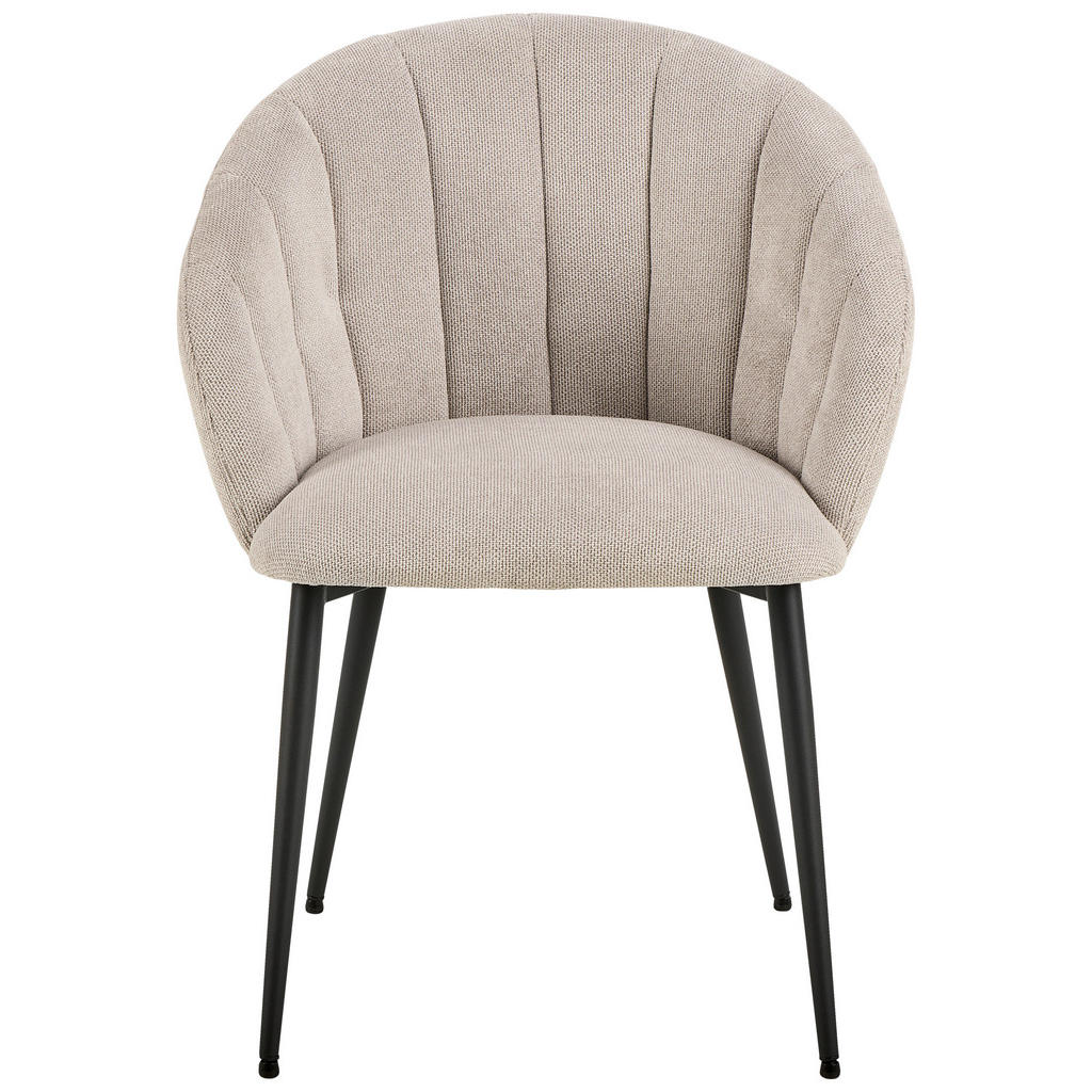 MID.YOU STOLIČKA S PODRÚČKAMI, oceľ, čierna, béžová.