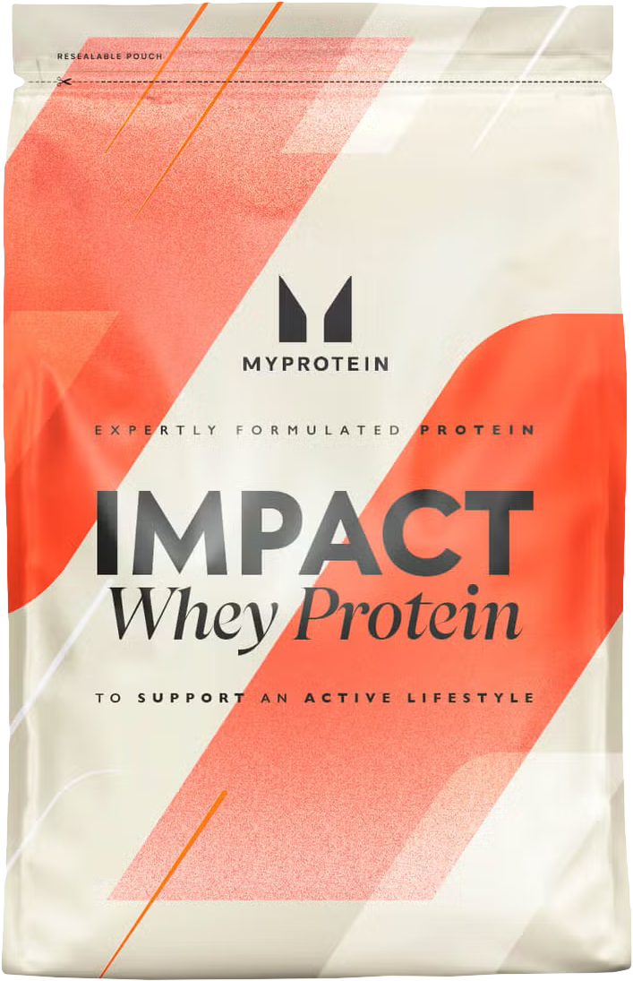 MyProtein Impact Whey Protein 2500 g jahodový krém.