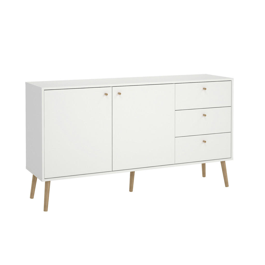 Livetastic ŠIROKÁ KOMODA, biela, 147,2/81,7/39,1 cm.