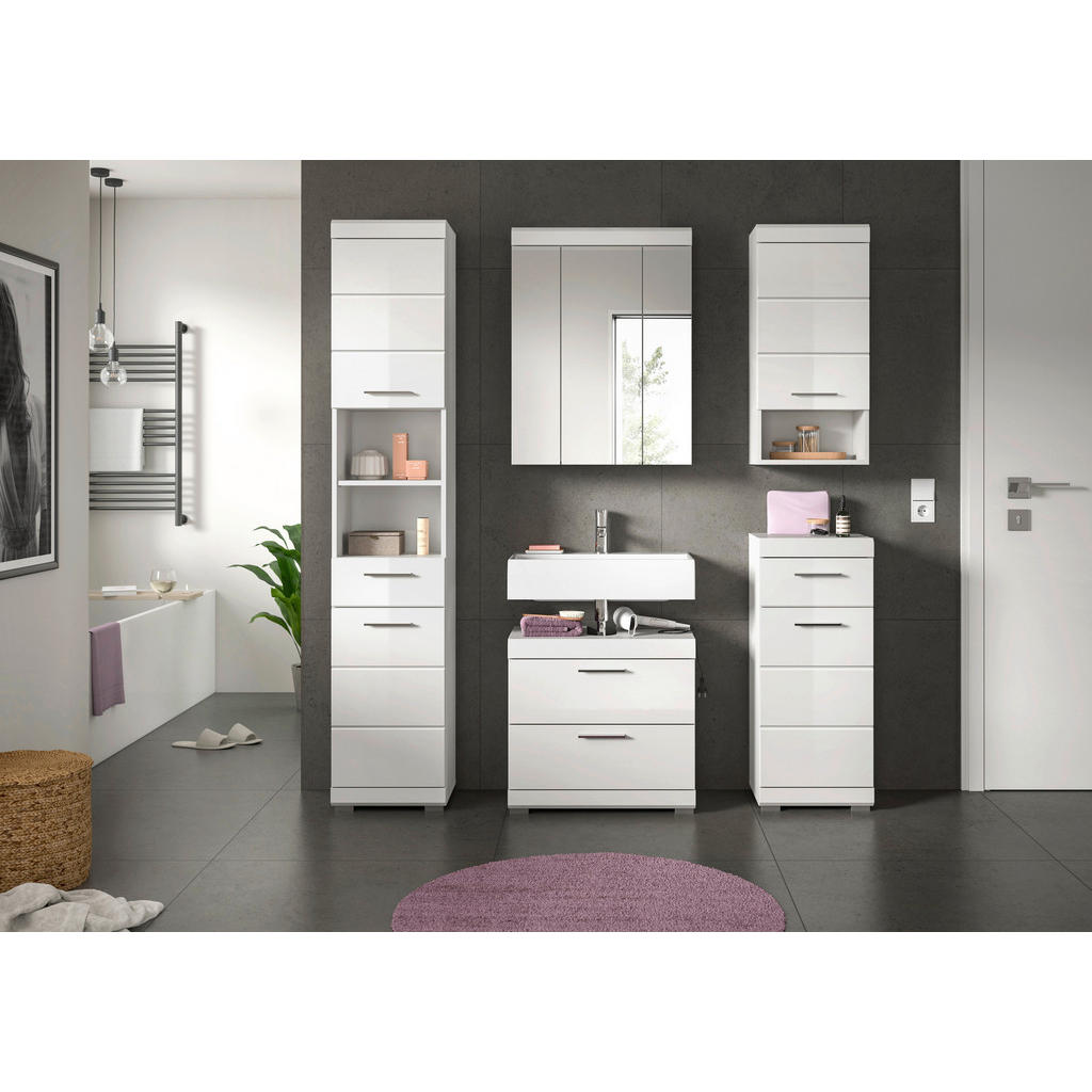 MID.YOU KÚPEĽŇA biela s vysokým leskom.