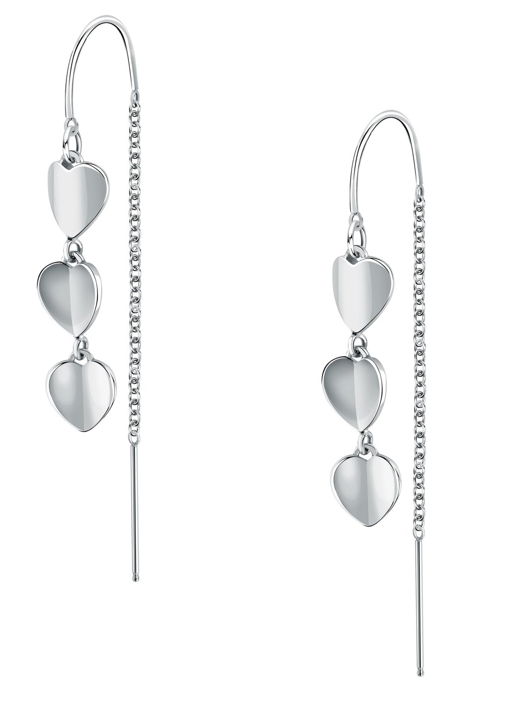 Morellato Romantické oceľové visiace náušnice Pailettes SAWW07.