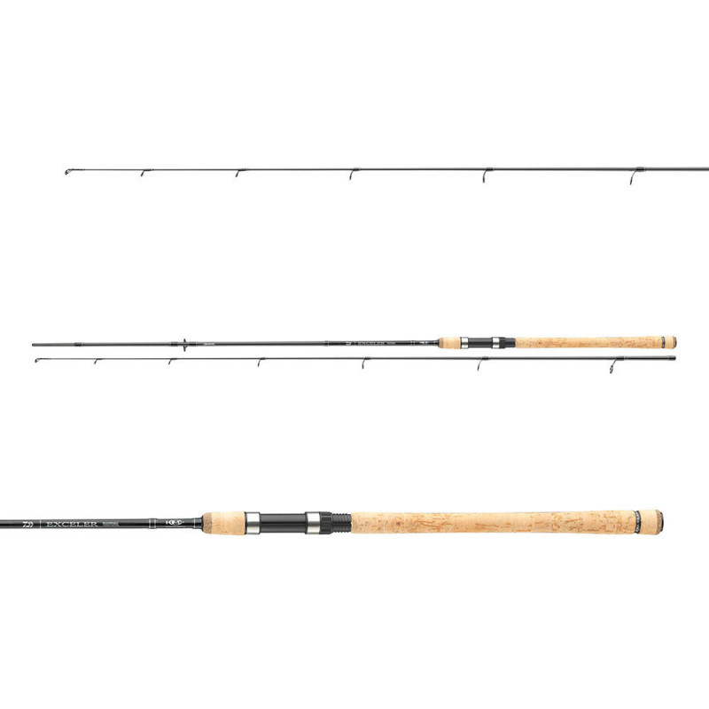 Daiwa prút exceler traditional spin 2,7 m 20-60 g.
 Prúty Exceler Traditional Spin sú vybavené vysoko kvalitnými komponentmi Fuji a Seaguide a sú k dispozícii s veľmi dobrým pomerom ceny a výkonu.
