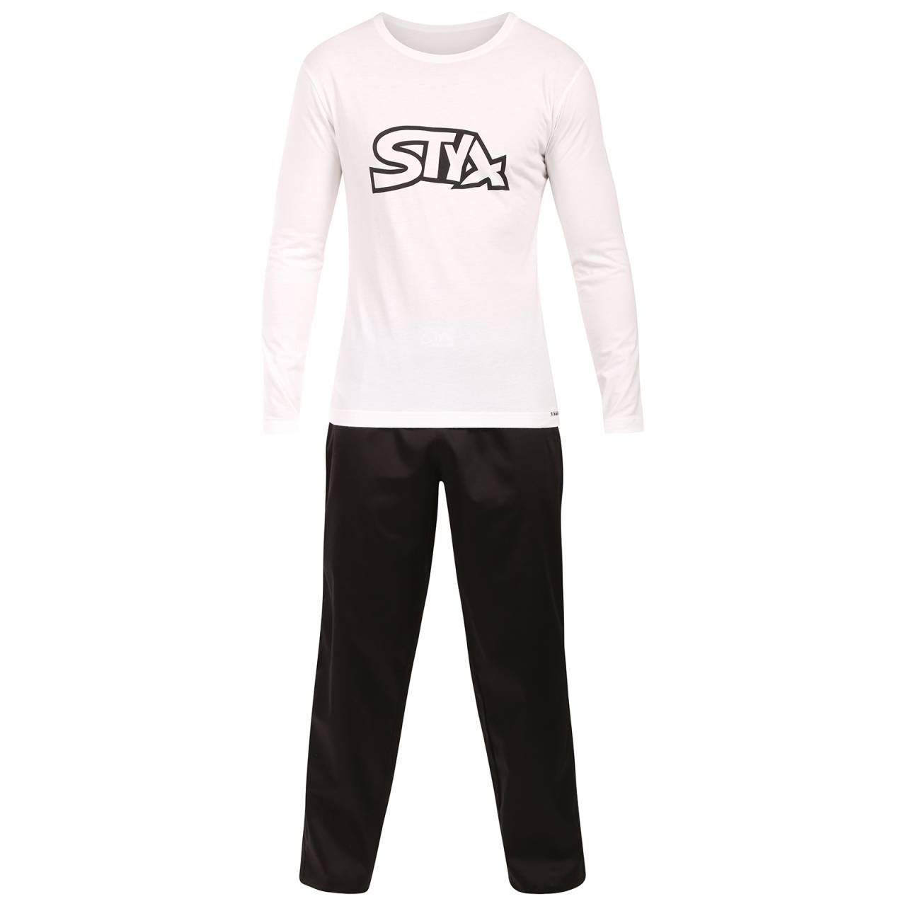 Pánske pyžamo Styx čiernobiele (PDP1061) XXL.
Chcete si dopriať maximálne pohodlie pri spánku a relaxácii doma?
Kvalitné materiály pre maximálne pohodlie
Pánske pyžamo Styx je vyrobené z prvotriednych materiálov, ktoré zaručujú pohodlie počas celej noci.
Pohodlný strih a moderný dizajn
Strih pyžama Styx je navrhnutý pre dokonalé pohodlie.
Prečo si vybrať pánske pyžamo Styx?

Prémiové materiály: Bavlnený satén na nohavice, mäkká bavlna na košeľu.
Pohodlný strih: Voľnosť pohybu a maximálne pohodlie.
Česká výroba: Záruka kvality a podpora lokálnych výrobkov.

Kvalita z Českej republiky - to je spodná bielizeň Styx
Značka Styx má viac ako 30 rokov skúseností s výrobou kvalitnej spodnej a domácej bielizne.
Ako sa starať o pyžamo Styx?

Pranie: Per na 30 °C s jemným pracím prostriedkom.
Sušenie: Najlepšie je nechať ho voľne uschnúť, sušičku radšej vynechajte.
Žehlenie: Pokiaľ je potrebné, žehli naruby na nízku teplotu.

Tip: Staňte sa expertom na údržbu spodnej bielizne vďaka tipom v našom článku a doprajte svojim obľúbeným kúskom starostlivosť, akú si zaslúžia.