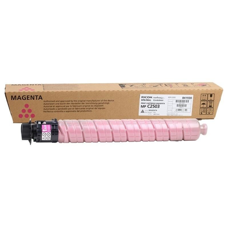 Ricoh 841930 purpurový (magenta) originální toner.
Originálny toner = záruka priamo od výrobcu tlačiarne
100 % použitie v tlačiarni - bezproblémové fungovanie s vašou tlačiarňou
Použitím originálnej náplne predlžujete životnosť tlačiarne
Osvedčená špičková kvalita - vysoko kvalitná a spoľahlivá tlač originálnou tlačovou kazetou od prvej do poslednej stránky
Trvalé a profesionálne výsledky tlače - dlhodobá udržateľnosť tlače
Kratšia prodleva pri tlači stránok
Garancia Vašej spokojnosti s použitím našej originálnej náplne
Zabezpečujeme bezplatnú recykláciu originálnych náplní
Zlyhanie náplne v menej ako 1% prípadov
Jednoduchá a rýchla výmena náplne

Kód výrobcu: 841930