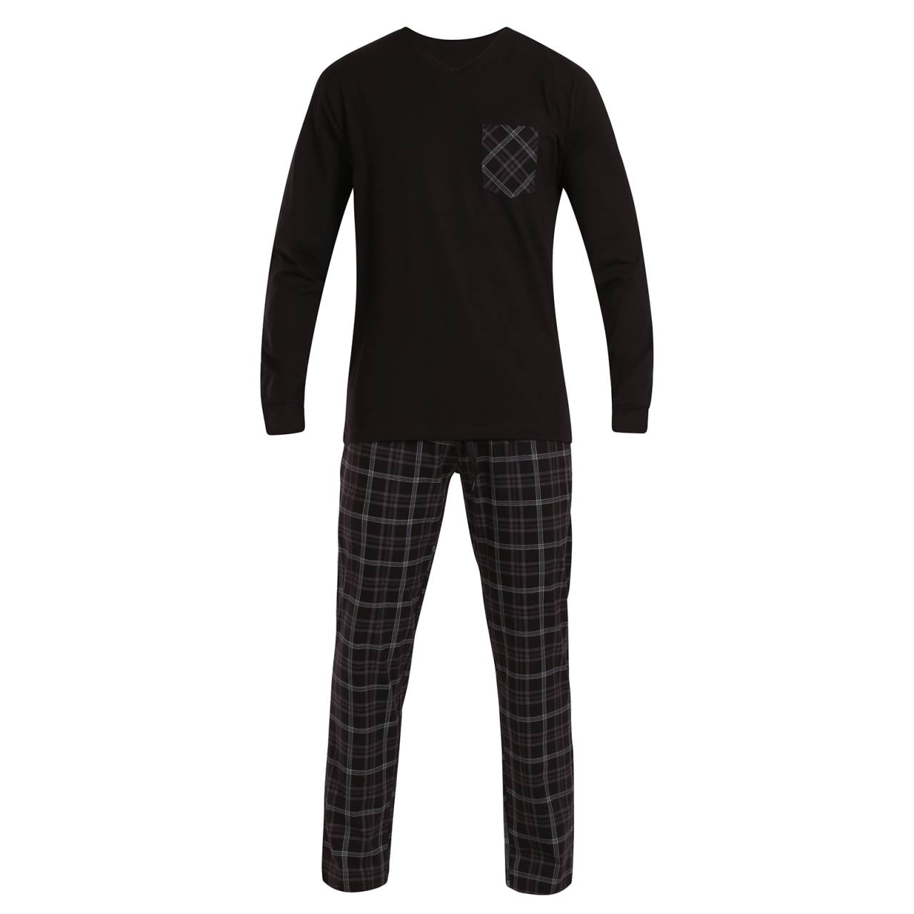 Pánske pyžamo Nedeto viacfarebné (NP010) XXL.
Objavte dokonalú kombináciu pohodlia a elegancie s pánskym pyžamom Nedeto.
Kvalitný materiál pre maximálne pohodlie
Pyžamo Nedeto je vyrobené zo 100 % bavlny, ktorá zaručuje príjemný pocit na pokožke, mäkkosť a prirodzenú priedušnosť.
Jednoduchý a moderný dizajn, ktorý zaujme
Pánske pyžamo Nedeto kombinuje elegantné tlmené farby so štýlovými detailmi, ako je farebné vrecko alebo šnúrka v páse.
Prečo si vybrať pyžamo Nedeto?

100 % bavlna: zaručuje pohodlie a kvalitu.


Elegantný dizajn: štýlová kombinácia tlmených farieb a moderných detailov.


Všestrannosť: Skvelé na spanie aj domáce leňošenie.

Perfektné na leňošenie, spanie a spanie v posteli aj mimo nej.
Spodnú bielizeň Nedeto si veľmi ceníme, pretože patrí medzi naše privátne značky, a preto jej venujeme maximálnu pozornosť.
Ako sa starať o pánske pyžamo Nedeto?
Aby vaše nové pyžamo vydržalo dlho v skvelom stave, odporúčame dodržiavať tieto pokyny.

Pranie: Pyžamo perte pri maximálnej teplote 40 °C, aby zostalo mäkké a zachovalo si svoje farby.


Sušenie: Odporúčame nechať pyžamo voľne uschnúť na vzduchu.


Žehlenie: V prípade potreby žehlite na strednej teplote.

Tip: Staňte sa expertom na údržbu spodnej bielizne vďaka radám v našom článku a doprajte svojim obľúbeným kúskom starostlivosť, akú si zaslúžia.
