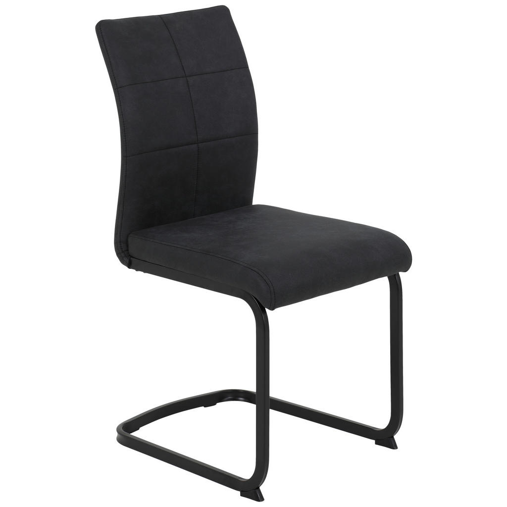 Carryhome STOLIČKA S PRUŽNÝM PODNOŽÍM, mikrovlákno, antracitová.