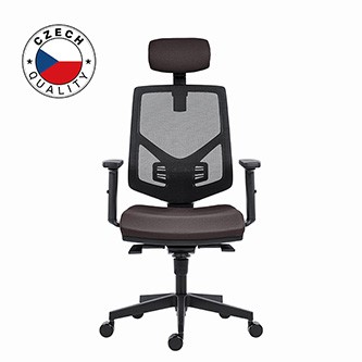 Powerton ERGO TINA Kancelářské ergonomické křeslo, Šedé.
