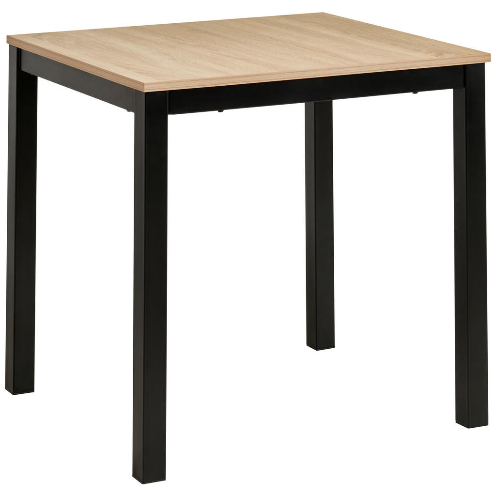 MID.YOU JEDÁLENSKÝ STÔL, čierna, dub sonoma, 80-120/76/70 cm.