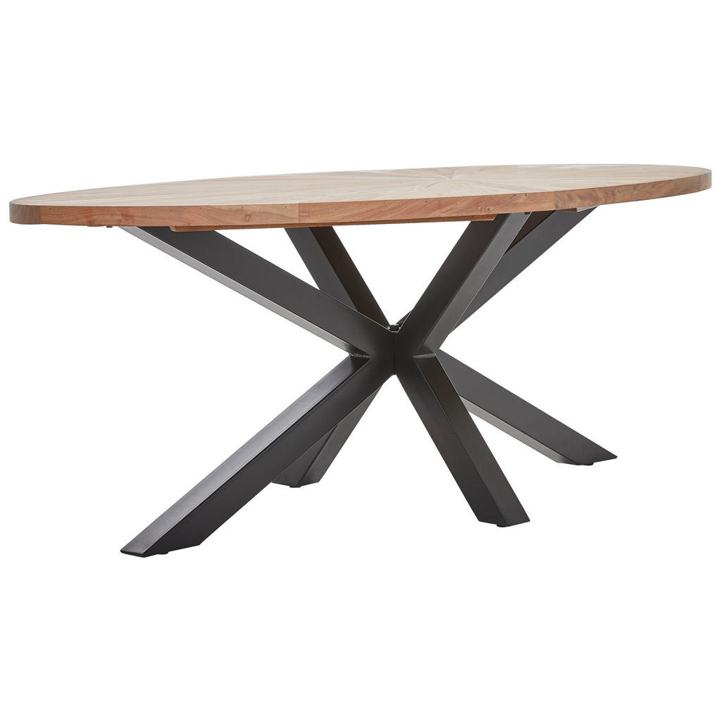 Livetastic JEDÁLENSKÝ STÔL, akácia, čierna, farba akácie, 160/90/76 cm.