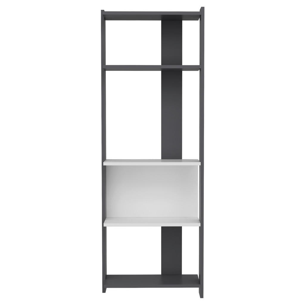 MID.YOU REGÁL, čierna, biela, 58,6/165/26,8 cm.