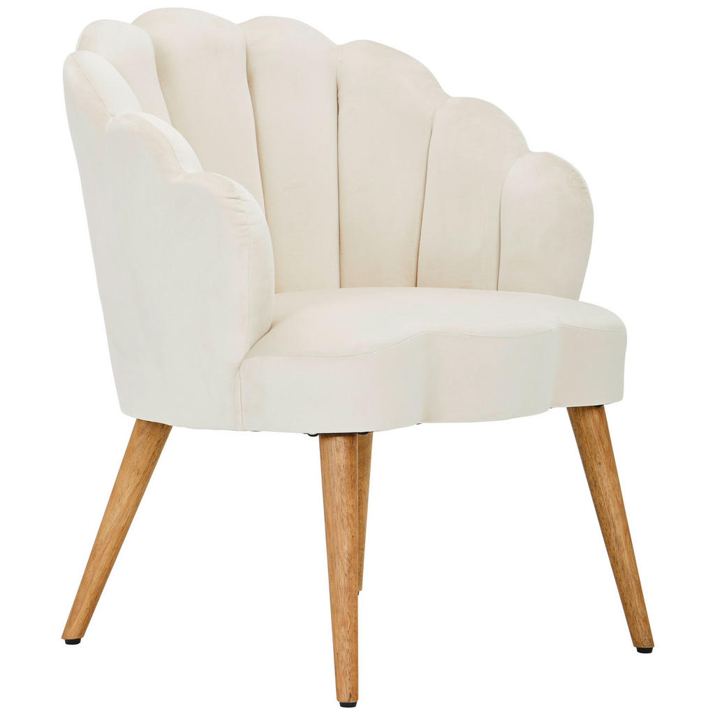 MID.YOU KRESLO, drevo, textil, krémová, écru.