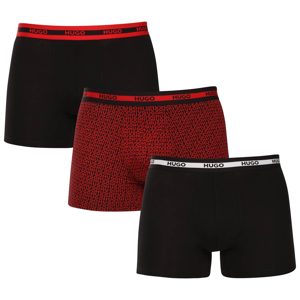 3PACK pánske boxerky HUGO viacfarebné (50545674 963) XXL, trenky.
Stavte na nadčasovú eleganciu a špičkový komfort s pánskymi boxerkami HUGO.
Materiál, ktorý vám dokonale padne
Kombinácia vysokokvalitnej bavlny s prímesou elastanu zaručuje optimálnu kombináciu pohodlia a pružnosti.
Štýl, ktorý hovorí sám za seba
Striedma farebnosť je vhodná pre všetkých mužov, ktorí nemajú radi módne výstrelky.
Prečo si zamilujete boxerky HUGO

Prvotriedny materiál v kombinácii bavlny a elastanu.
Elegantný dizajn v klasických farbách.
Dlhšie nohavičky pre väčšie pohodlie.

Spodná bielizeň Hugo pre milovníkov pohodlia a luxusu
Značka spodnej bielizne Hugo patrí do rodiny odevov Hugo Boss a vyniká kvalitnými materiálmi a precíznym spracovaním.
Ako sa starať o boxerky HUGO
Aby vaše obľúbené boxerky dlho vydržali, odporúčame dodržiavať tieto tipy.

Pranie: Per je pri teplote 40 °C.
Sušenie: Boxerky môžeš sušiť v sušičke na šetrný program.
Žehlenie: Pokiaľ je potrebné, žehli ich naruby pri nižšej teplote.

Tip: Staňte sa expertom na údržbu spodnej bielizne vďaka radám v našom článku a doprajte svojim obľúbeným kúskom starostlivosť, ktorú si zaslúžia.