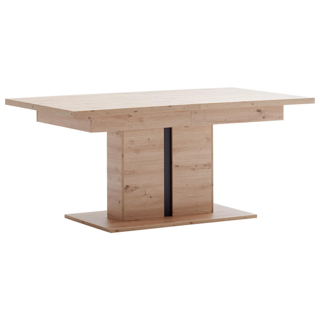 MID.YOU JEDÁLENSKÝ STÔL, antracitová, farba duba, 180-280/100/77 cm.