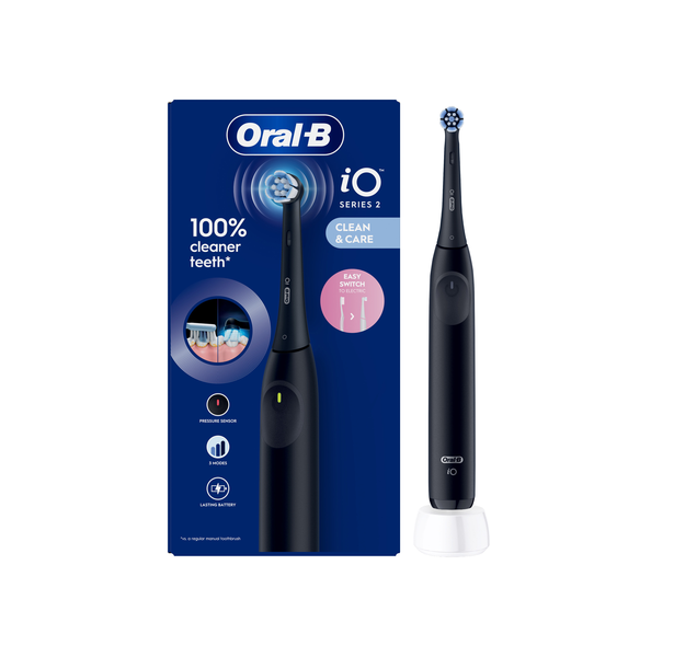 Oral-B iO 2 elektrická zubná kefka, čierna.
