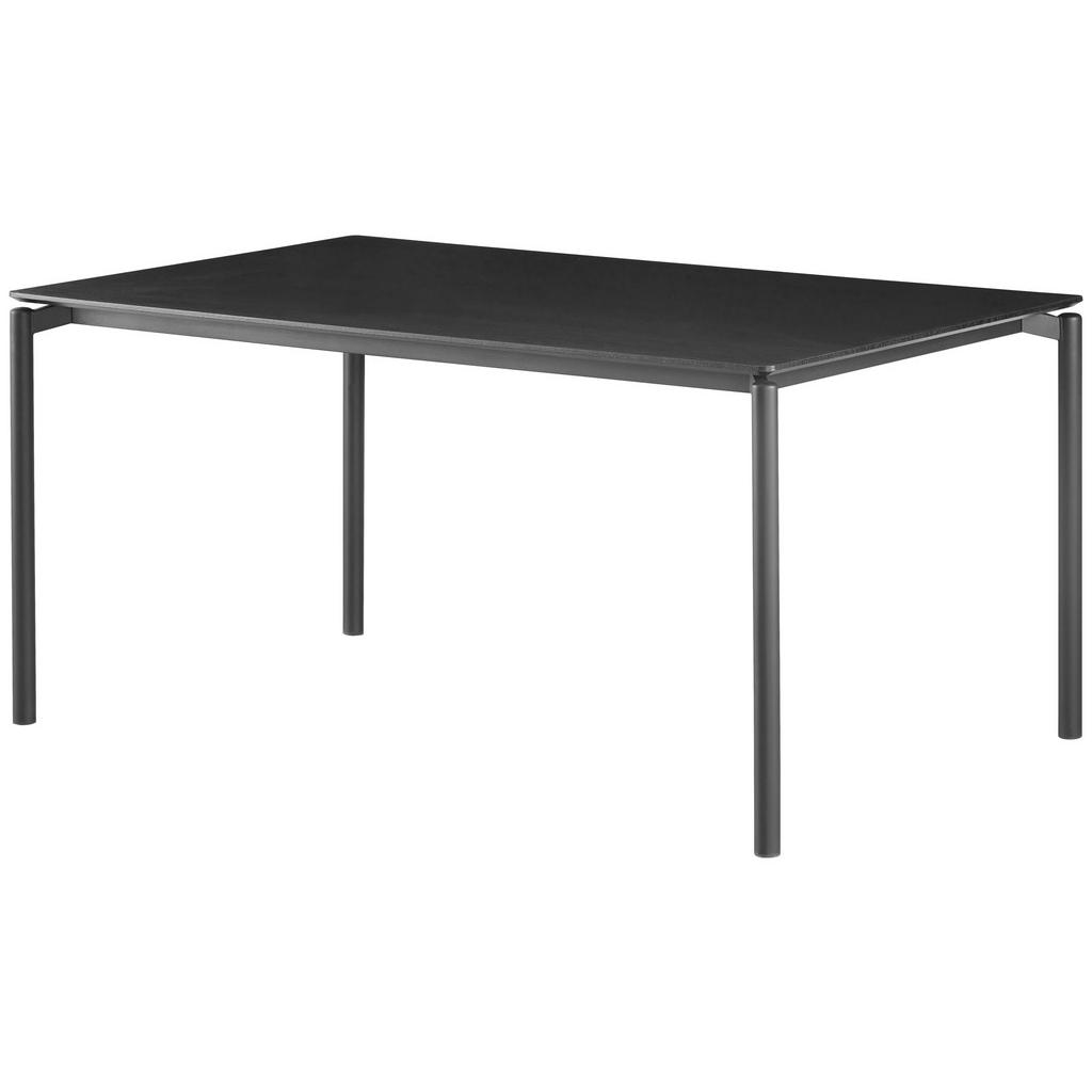 P & B JEDÁLENSKÝ STÔL, čierna, 160/76/90 cm.