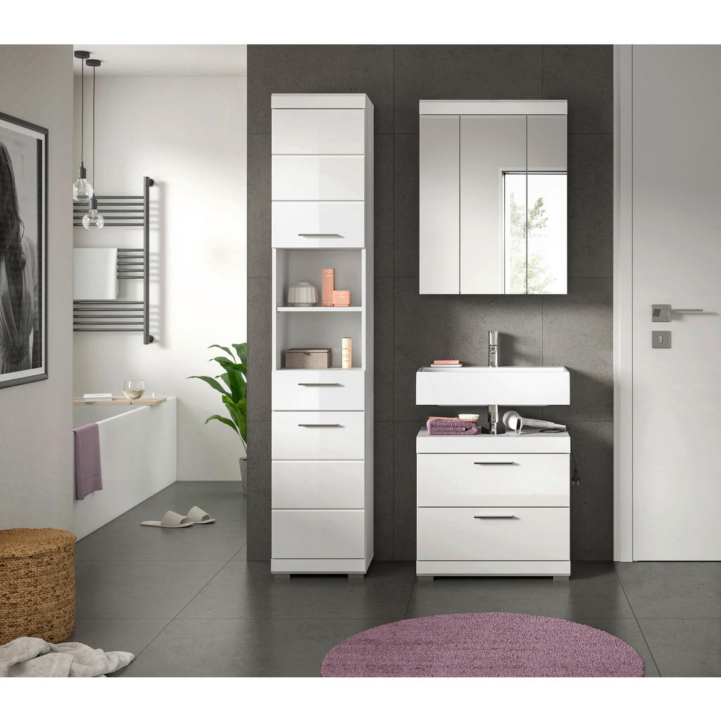 MID.YOU KÚPEĽŇA biela s vysokým leskom.