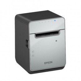 Epson TM-L100 C31CJ52111, 8 dots/mm (203 dpi), cutter, linerless, USB, Lightning, Ethernet, black.