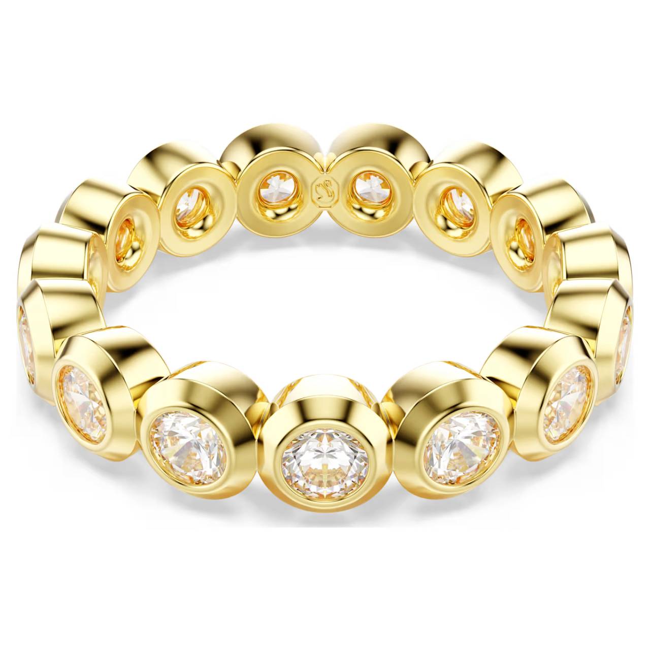 Swarovski Krásny pozlátený prsteň so zirkónmi Imber 5714311 50 mm.