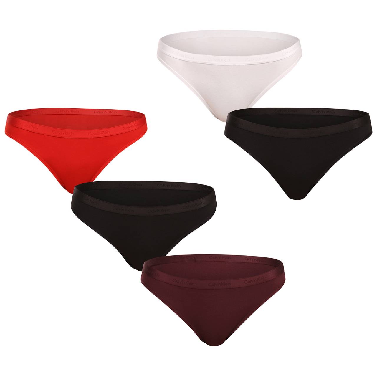 5PACK dámske nohavičky Calvin Klein viacfarebné (QD5360-31Y) XS.
Dodajte svojmu šatníku nádych luxusu a exkluzivity s dámskymi nohavicami Calvin Klein v jednoduchom farebnom prevedení.
Prvotriedny materiál pre celodenné pohodlie
Nohavičky Calvin Klein sú vyrobené z kvalitnej zmesi bavlny a elastanu, ktorá ponúka mäkkosť, priedušnosť a celodenné pohodlie na pokožke.
Elegantný dizajn a praktický strih
Vyšívaná guma s ikonickým logom dodáva bielizni luxusný nádych.
Prečo si zaobstarať nohavičky Calvin Klein?

Prvotriedny materiál pre maximálne pohodlie a dokonalý strih.


Nadčasový dizajn s ikonickou tkanou gumou.


Skvelá voľba na každodenné nosenie aj špeciálne príležitosti.

Spodnú bielizeň Calvin Klein milujú ľudia na celom svete
Výnimočná spodná bielizeň Calvin Klein patrí k stáliciam módneho priemyslu.
Ako sa starať o spodnú bielizeň Calvin Klein
Na zachovanie kvality a pohodlia postupujte podľa týchto jednoduchých krokov:

Pranie: Perte pri maximálnej teplote 30 °C.


Sušenie: Nohavičky môžete sušiť v bubnovej sušičke na nízkom stupni alebo sušiť na vzduchu mimo dosahu priameho slnečného svetla, aby sa zachovali intenzívne farby.


Žehlenie: Žehlenie nie je potrebné, čo vám ušetrí čas.

Tip: Hľadanie obľúbenej spodnej bielizne môže byť beh na dlhé trate, preto chceme, aby vaše obľúbené kúsky dlho vydržali.