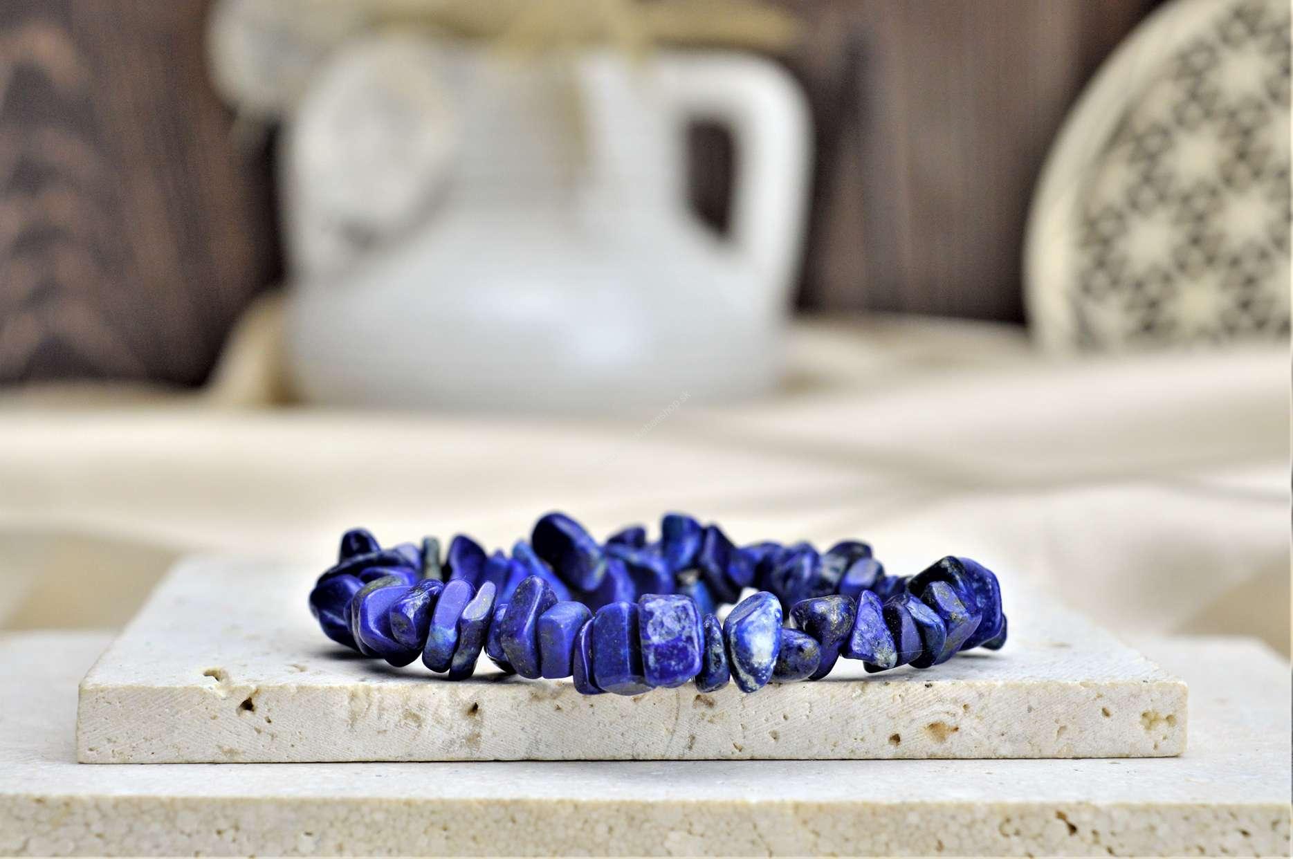 Náramok sekaný LAPIS LAZULI- Múdrosť, Intuícia, Psychická Rovnováha, Sebavedomie, Vizualizácia - Xl-19cm Afirmácia: Neustále som pod Božským vedením a ochranou.

Lapis lazuli – Dodáva sebavedomie, prebúdza vodcovského ducha a pomáha nám vidieť situácie z nadhľadu. Pomáha pri poruchách koncentrácií, rozširuje duchovné poznanie, intuíciu, pomáha nám prejsť od nevedomiu k vedomiu.