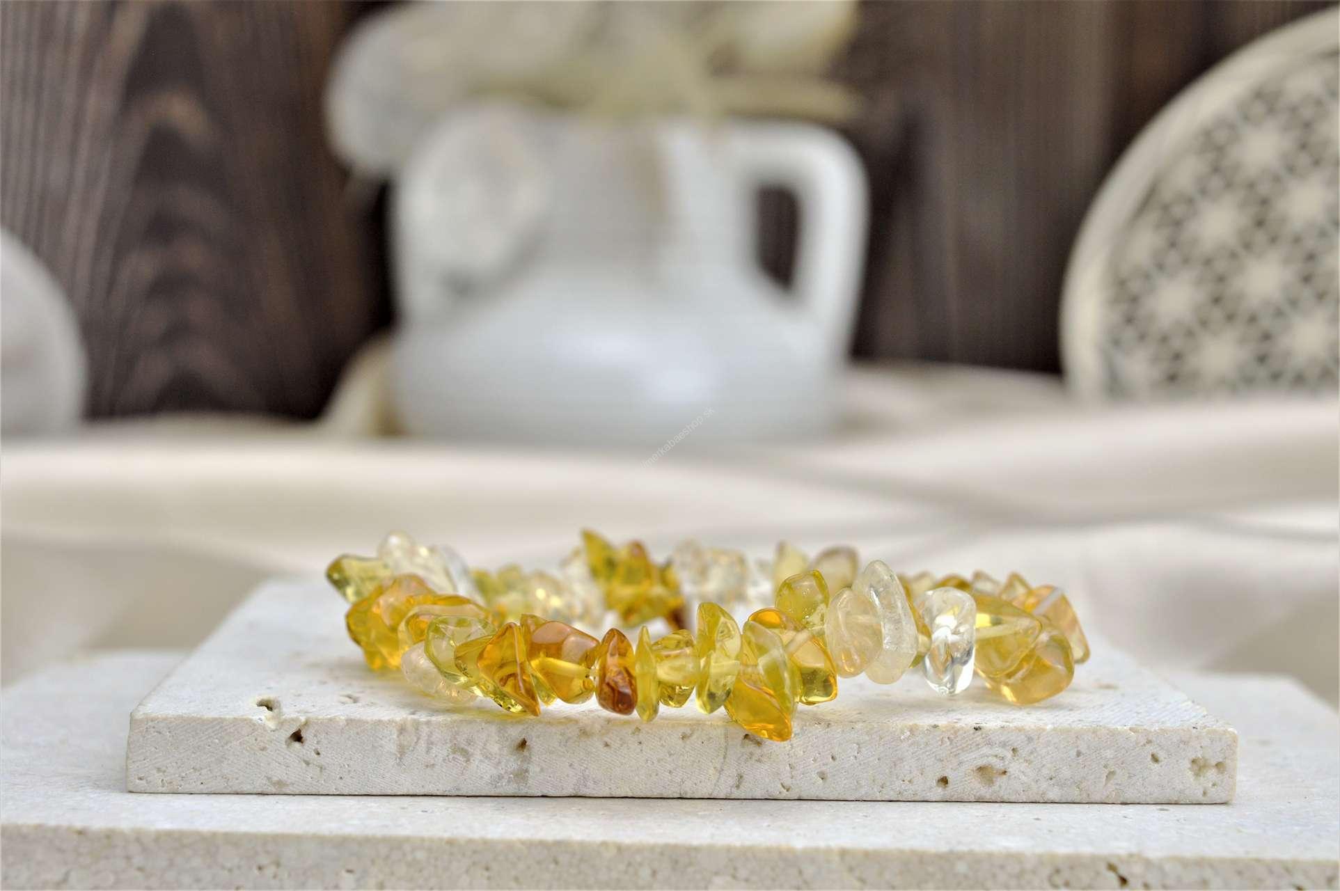 Náramok sekaný CITRÍN  – Hojnosť, Radosť, Šťastie, Zdravé trávenie, Znižuje Strach a Obavy - S-16cm Afirmácia: Vyžarujem Radosť a Sebaistotu z každej bunky svojej bytosti

Citrín – Kameň priťahujúci peniaze a úspech.  Ideálny na manifestáciu Hojnosti.