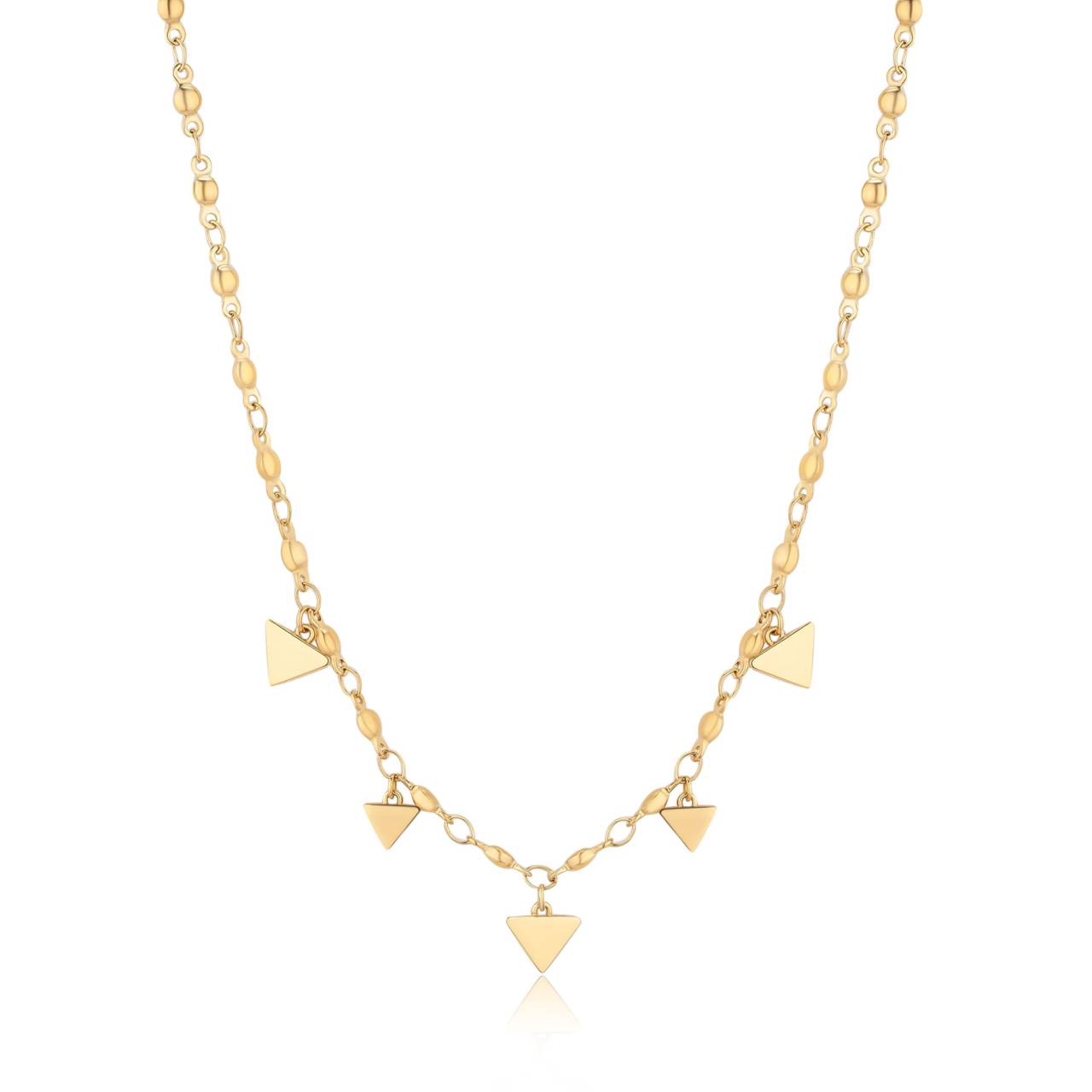 S'Agapõ Pozlátený oceľový náhrdelník s príveskami Elysium SUM04.