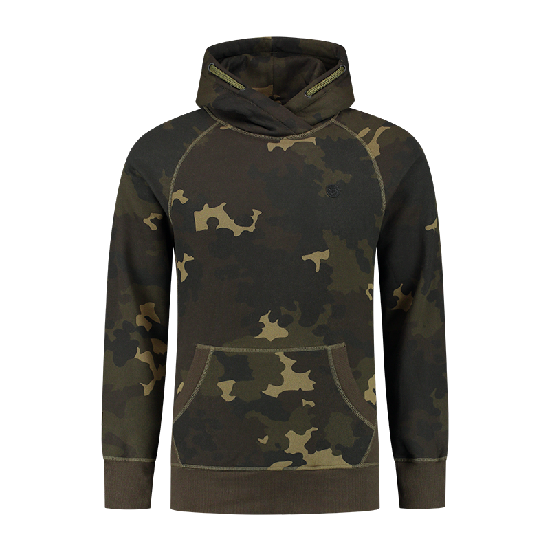 Korda mikina le tk hoodie dark kamo - s.
   
 Rukávy majú na konci otvory pre palce, tak aby držali vaše ruky v teple aj v naozaj chladnom počasí.
 V prednej časti je veľké vrecko 